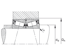 圓錐滾子軸承 JK0S050, 整體圓錐滾子軸承，單側唇密封，直徑系列 0