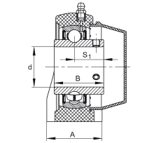 直立式軸承座單元 RASEY35-TV-VA, 塑料軸承座,內(nèi)圈帶平頭螺釘?shù)耐馇蛎媲蜉S承,耐腐蝕設(shè)計(jì),R密封 直立式軸承座單元 RASEY35-TV-VA, 塑料軸承座,內(nèi)圈帶平頭螺釘?shù)耐馇蛎媲蜉S承,耐腐蝕設(shè)計(jì),R密封