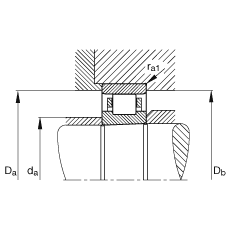 圓柱滾子軸承 N1913-K-M1-SP, 浮動(dòng)軸承，帶錐孔，錐度 1:12，可分離，帶保持架，減少的徑向內(nèi)部游隙，加嚴(yán)公差