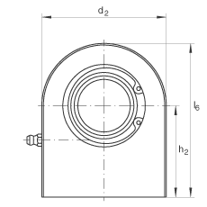 液壓桿端軸承 GF120-DO, 根據(jù) DIN ISO 12 240-4 標(biāo)準(zhǔn)，帶焊接面，需維護(hù)