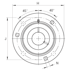 軸承座單元 GRA35, 帶三個(gè)/四個(gè)螺栓孔的法蘭的軸承座單元,沖壓鋼板,偏心鎖圈,P 型密封 軸承座單元 GRA35, 帶三個(gè)/四個(gè)螺栓孔的法蘭的軸承座單元,沖壓鋼板,偏心鎖圈,P 型密封
